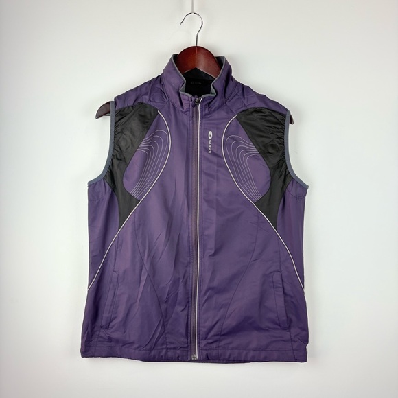 Sugoi Purple Cycling Running Reflective Windbreaker Mesh Back Vest Size L LARGE - Picture 1 of 5